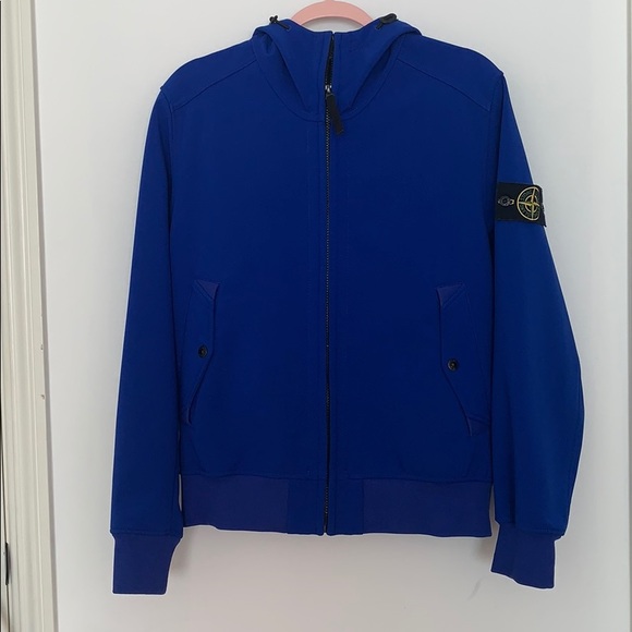 Stone Island Blue Soft Shell -R jacket Medium Auth - Picture 2 of 8